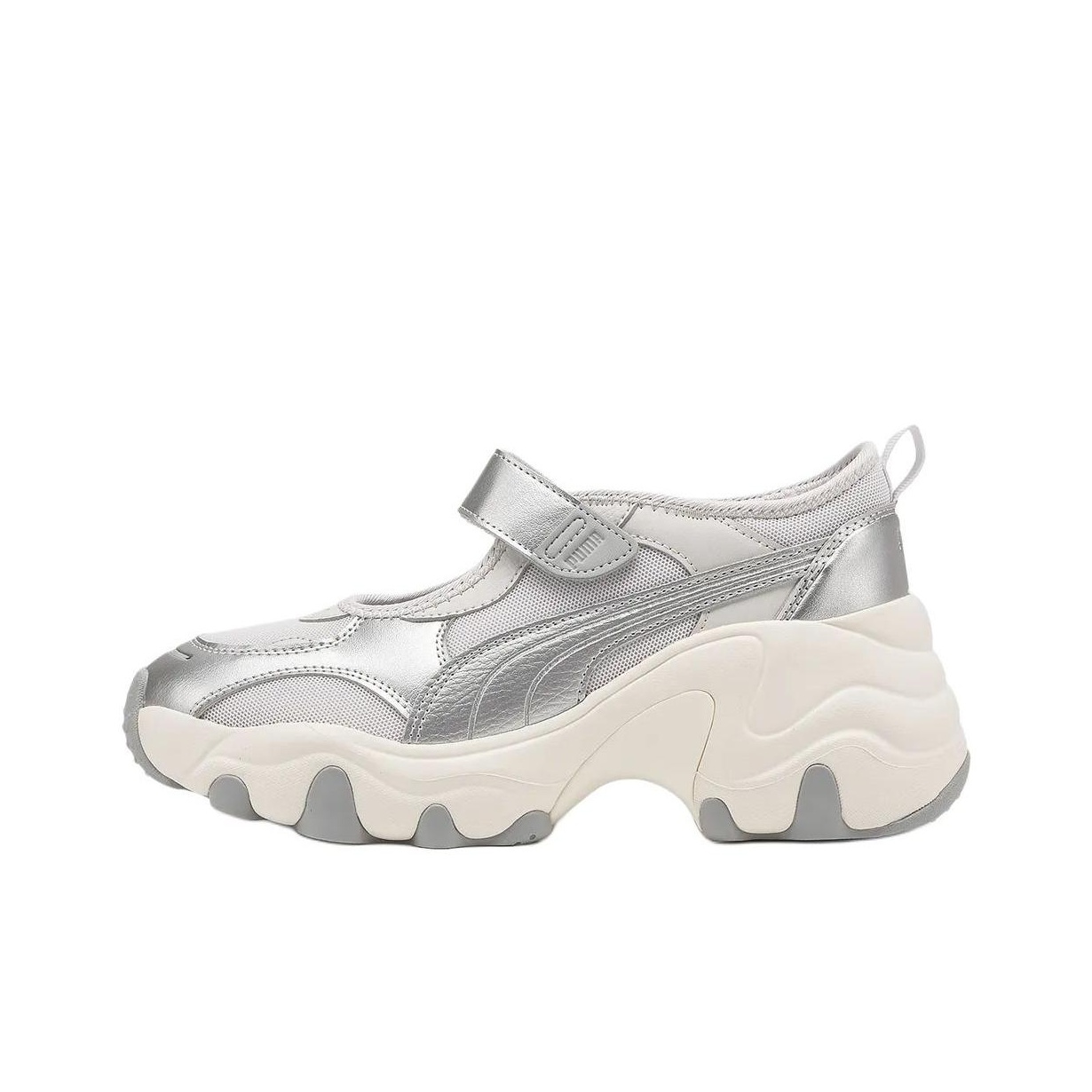 Puma Shoes Rs-X - พูม่า พัลซาร์ เวดจ์ โลว์ ท็อปรองเท้าลำลองผู้หญิงสีเทาสีเงิน 398677-06