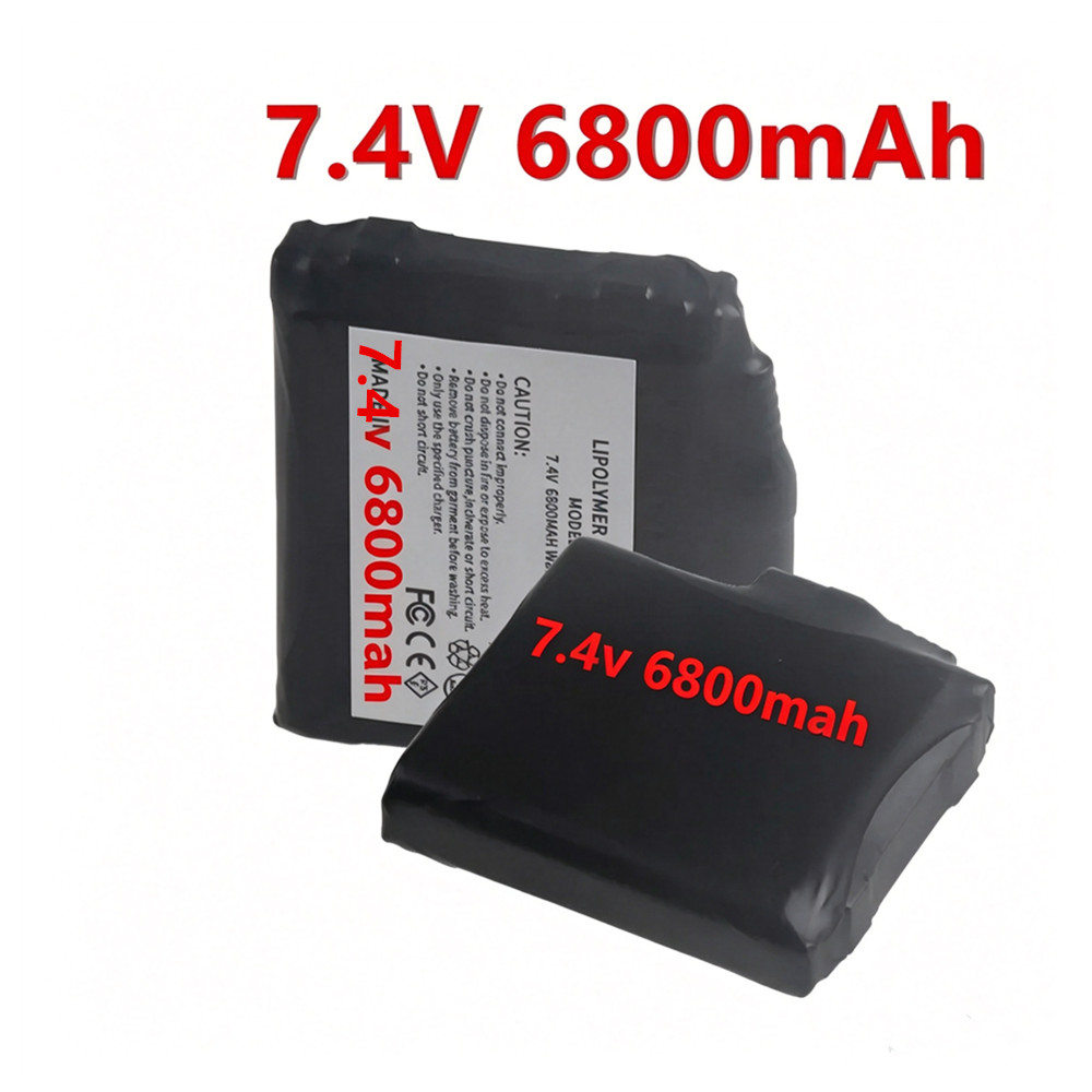 Heated Vest Battery - แบตเตอรี่อัพเกรดสำหรับถุงมือให้ความร้อน 7.4V 6800mah 2S แบตเตอรี่ลิเธียมโพลิเมอร์สำหรับเสื้อกั๊กให้ความร้อน, ถุงเท้า,