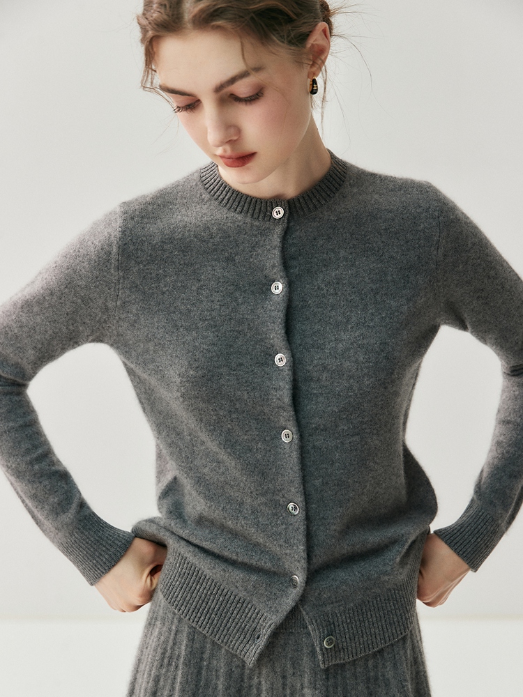 เสื้อคลุมคาร์ดิแกนผู้หญิง CHIC - Wool Coat Peacoat บทวิจารณ์และราคา