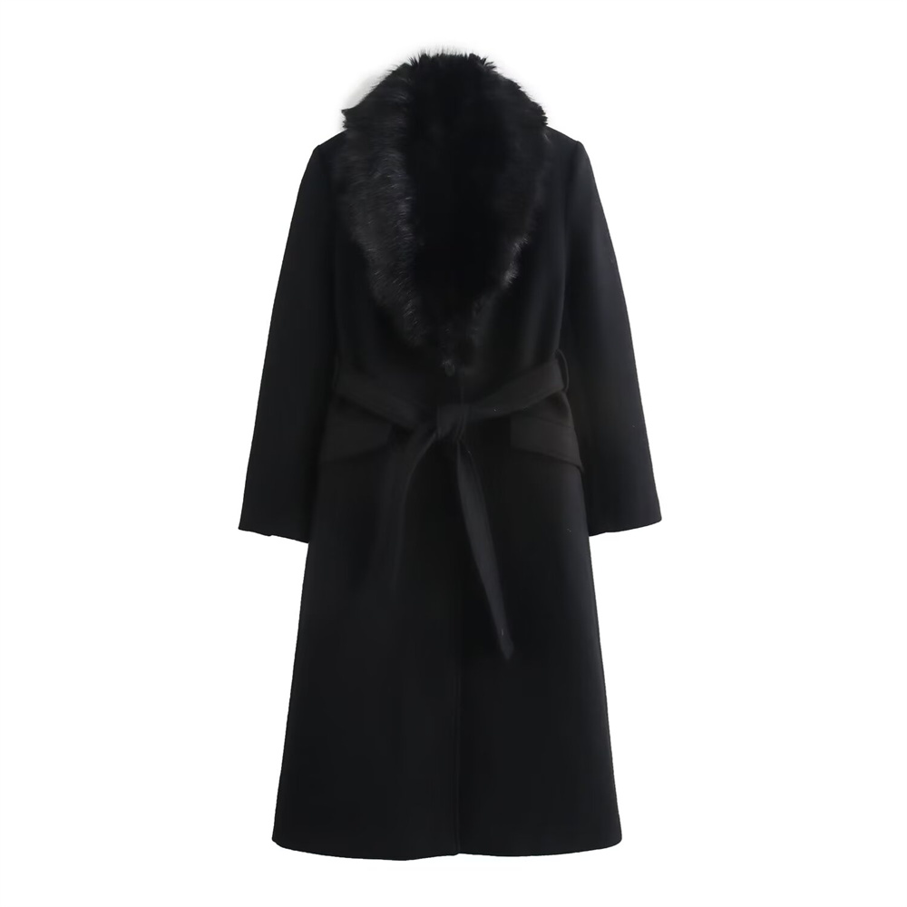เสื้อโค้ทผู้หญิง ปกขนสัตว์อุ่น - Wool Coat Peacoat บทวิจารณ์และราคา