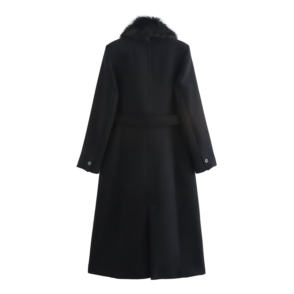 เสื้อโค้ทผู้หญิง ปกขนสัตว์อุ่น - Wool Coat Peacoat บทวิจารณ์และราคา