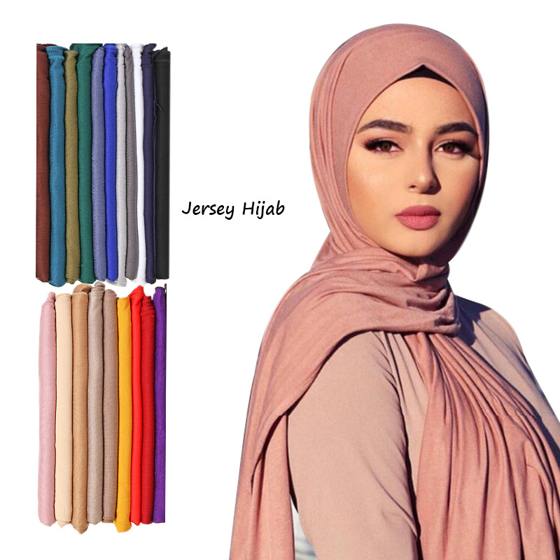 30 สีธรรมดา Modal JERSEY Hijab - Shawl Wrap Winter บทวิจารณ์และราคา
