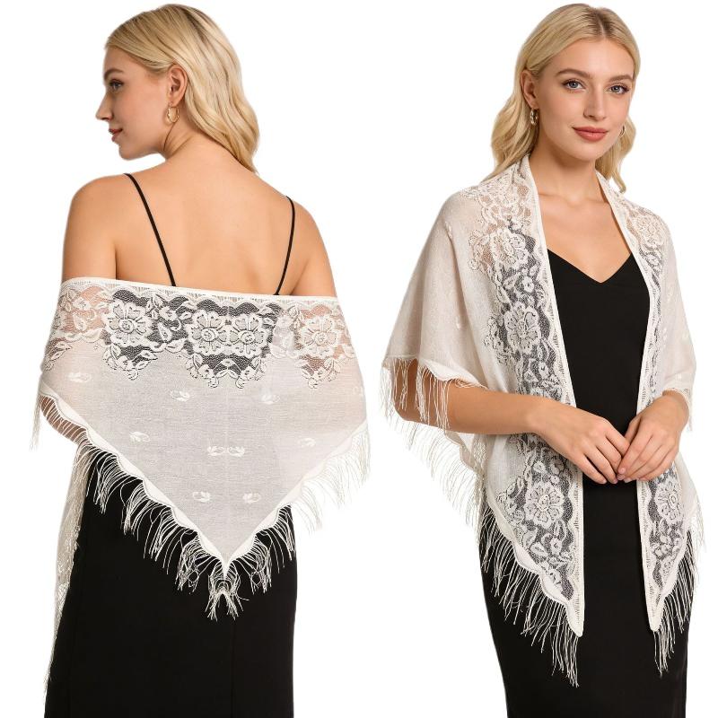 ผ้าคลุมไหล่แต่งงานลายลูกไม้ดอก - Shawl Wrap Winter บทวิจารณ์และราคา