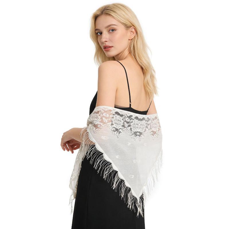 ผ้าคลุมไหล่แต่งงานลายลูกไม้ดอก - Shawl Wrap Winter บทวิจารณ์และราคา