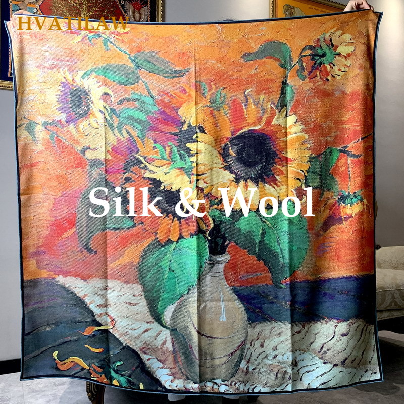 ผ้าพันคอหรูหรา 30% ไหม 70% ขนส - Shawl Wrap Winter บทวิจารณ์และราคา