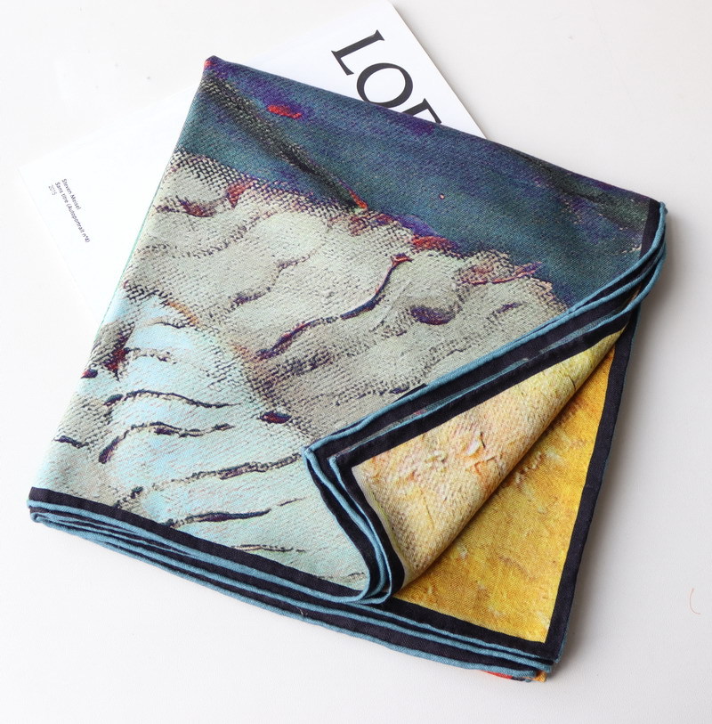 ผ้าพันคอหรูหรา 30% ไหม 70% ขนส - Shawl Wrap Winter บทวิจารณ์และราคา