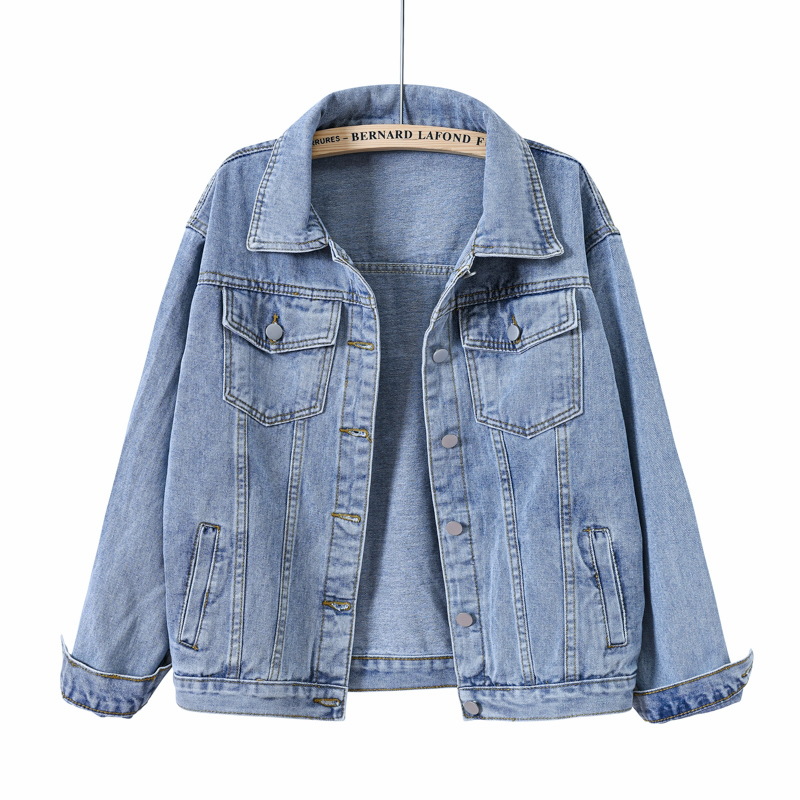 สั้นผู้หญิง Denim Coat ฤดูใบไม - Down Jacket Packable บทวิจารณ์และราคา